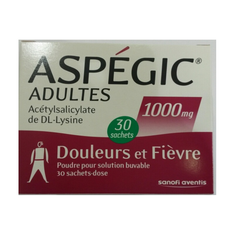 Buy Aspegic 1000mg 20 sachets online in the US pharmacy.