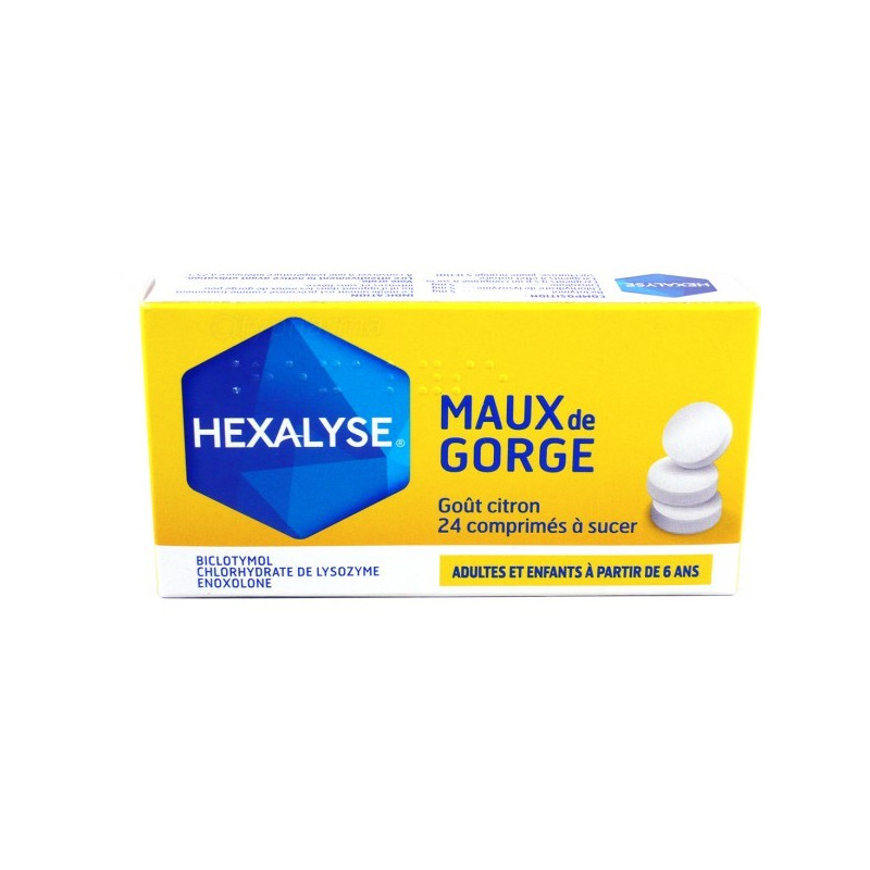 Buy Hexalyse lemon flavored sucking tablets online in the US pharmacy.