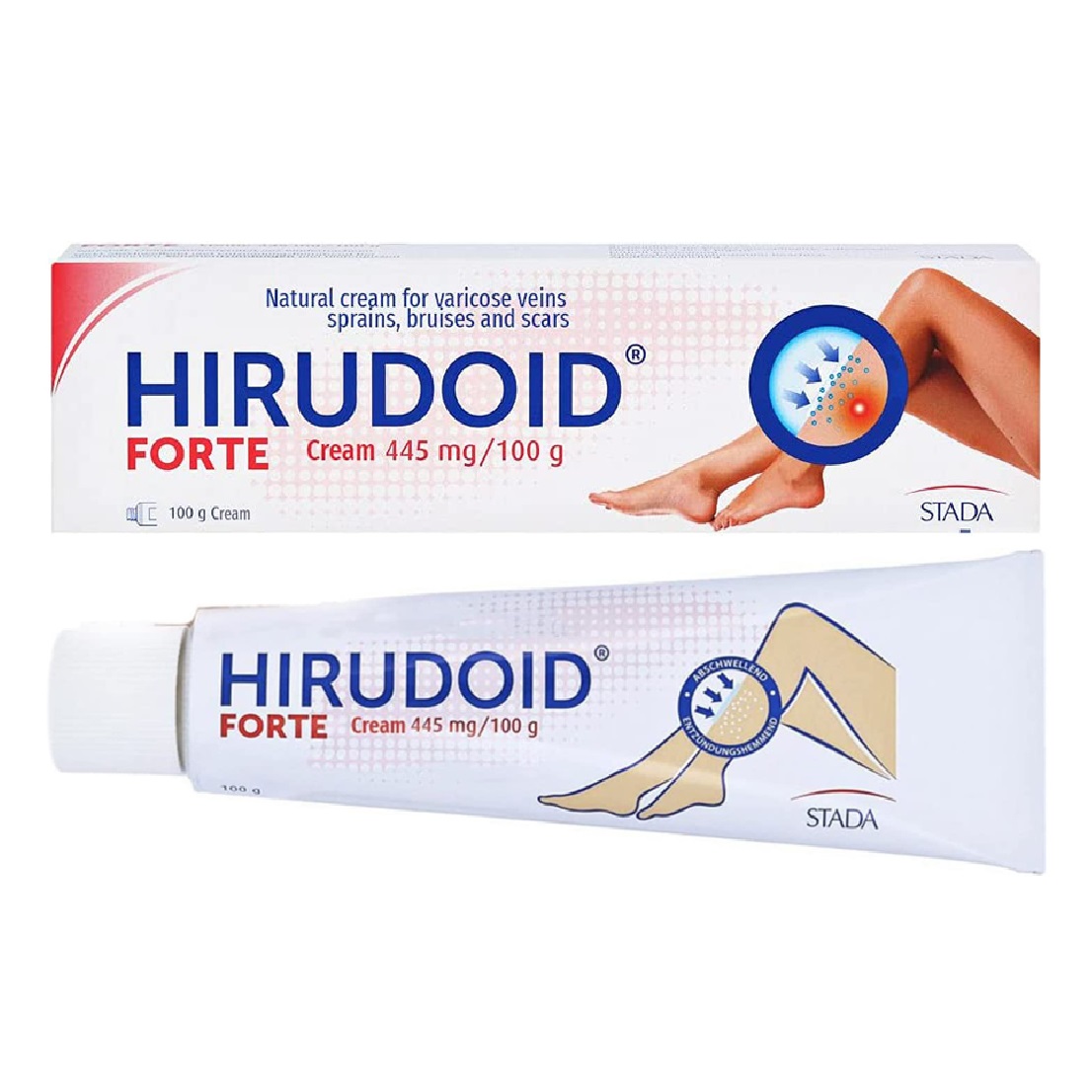 Buy Hirudoid Forte cream online in the US pharmacy. Treatment of: superficial thrombophlebitis, bruises, haematomas, and varicose veins.