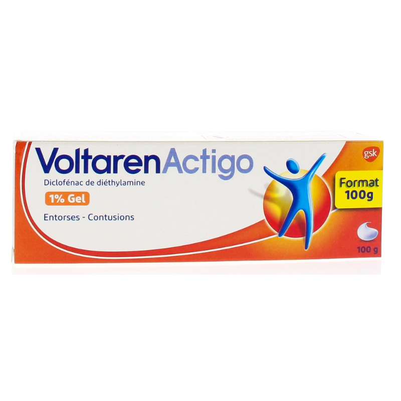 Buy Voltaren Actigo 1% gel 100g online in the US pharmacy.